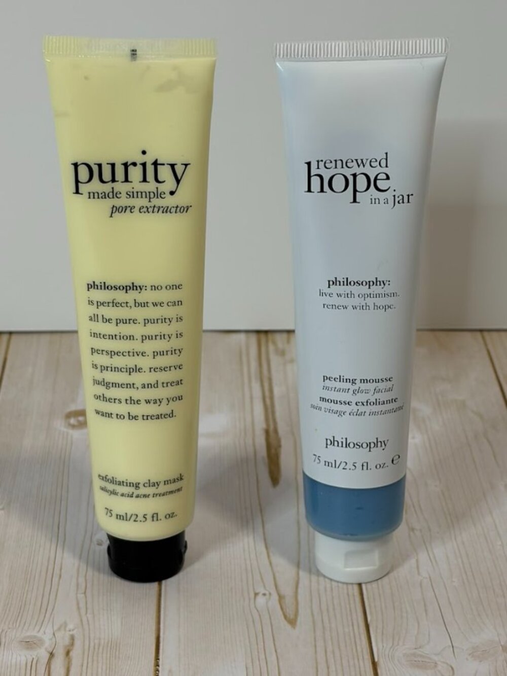 Philosophy Skincare Bundle Purity Pore Extractor + Renewed Hope Peeling Mousse